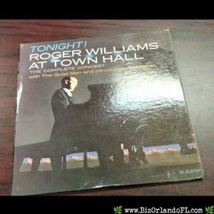 VINTAGE: "Tonight Roger Williams at Town Hall" Complete Concert 2 LP Kapp 1961